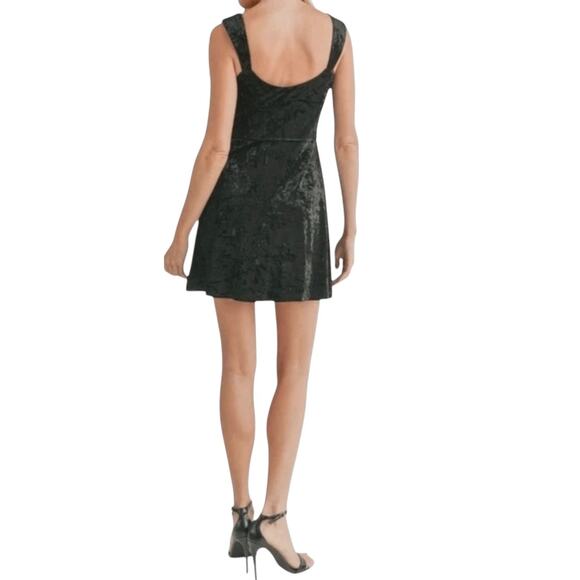 LUSH Black Flowy Velvet Dress sz L Whimsygoth Fairy | NWT $110 - Picture 4 of 5